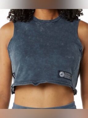 NWT Alphalete Very Terry Athletic Muscle Crop Tank Gym Tee Ladies size M